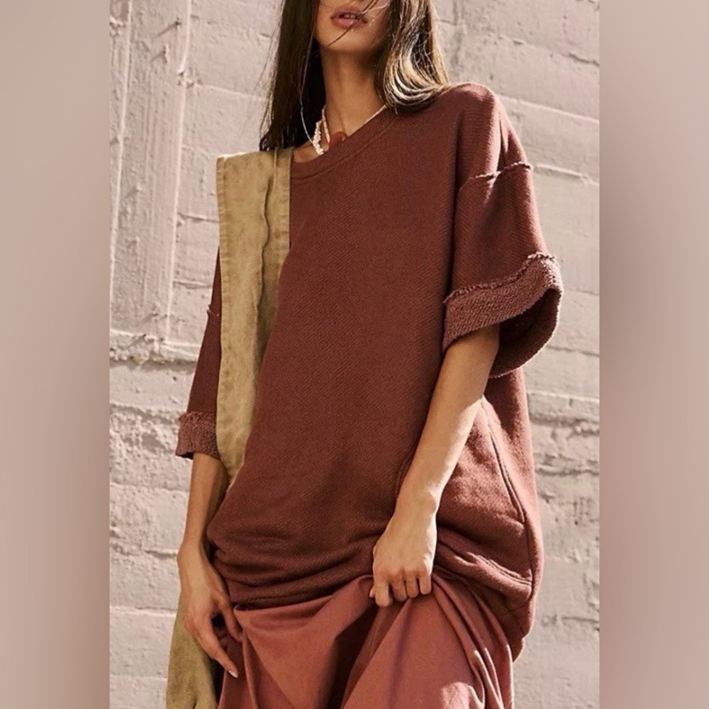 Free People Sweater Women’s XS Carolyn Oversized Sweatshirt or Sweater Dress